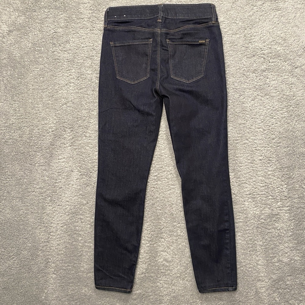 White House Black Market The Jegging Jeans Size 00 Blue Dark Wash Mid Rise Ankle - Picture 2 of 14